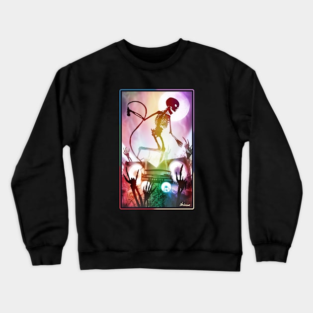 Night of the Dancing Dead Crewneck Sweatshirt by DVerissimo